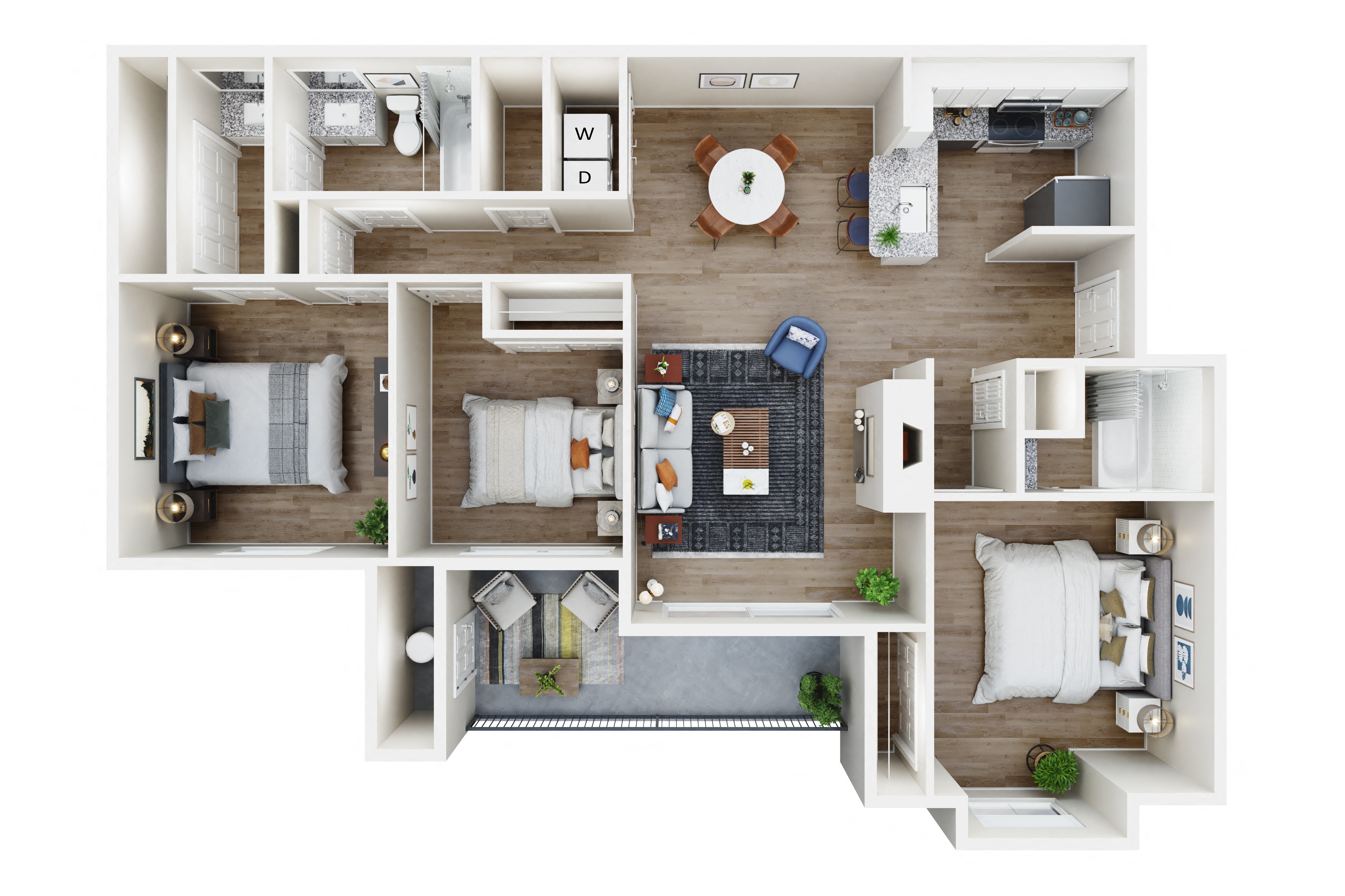 C1 Renovated floor plan